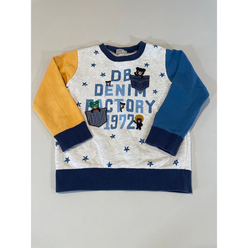 Miki House Double B Crew Neck Logo Sweatshirt Size XS (4/5) Made in Japan